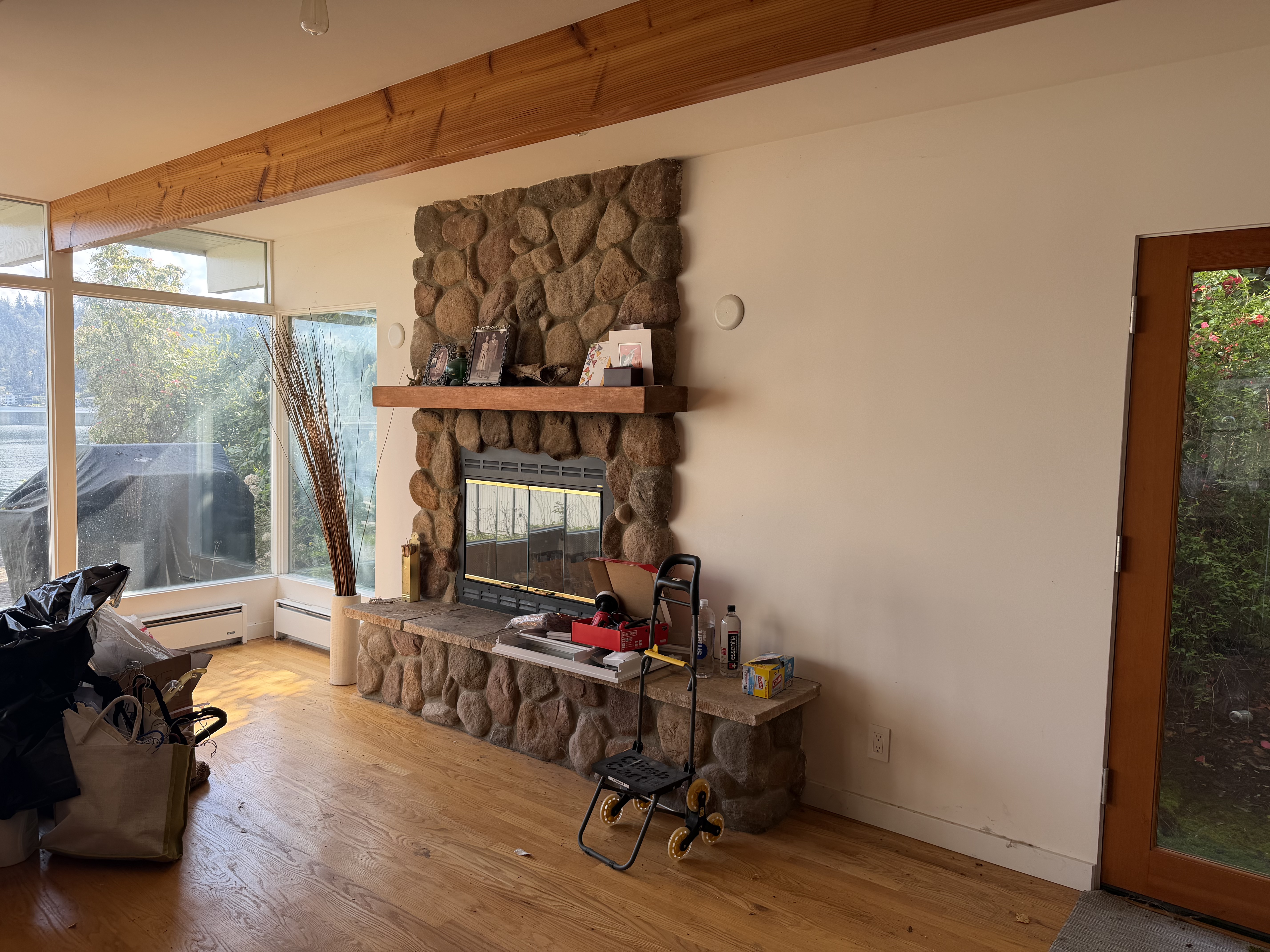 Fireplace — Before (Stone)